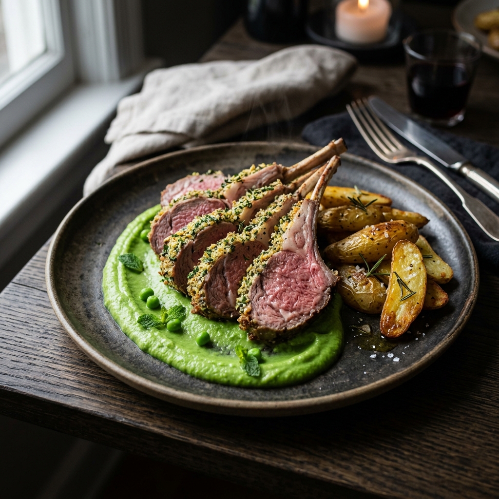 Herb-Crusted Rack of Lamb