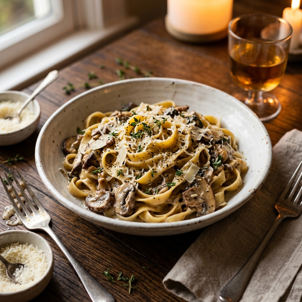 Mushroom Tagliatelle