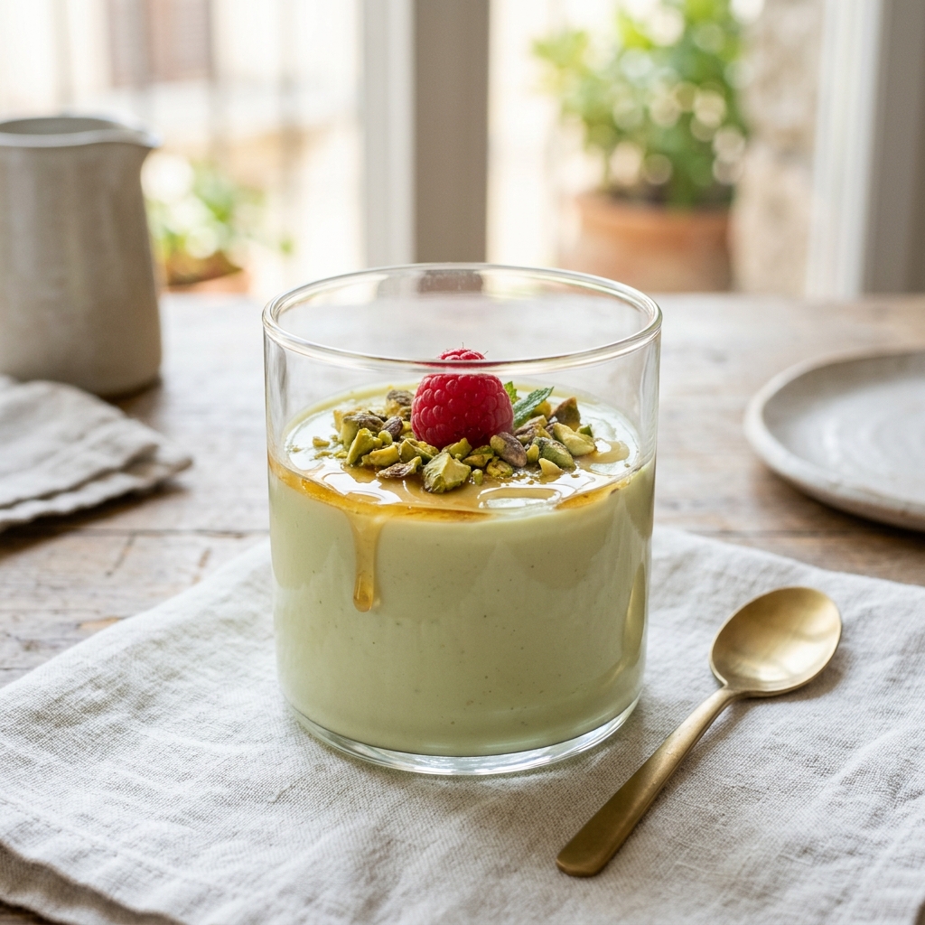 Pistachio Panna Cotta