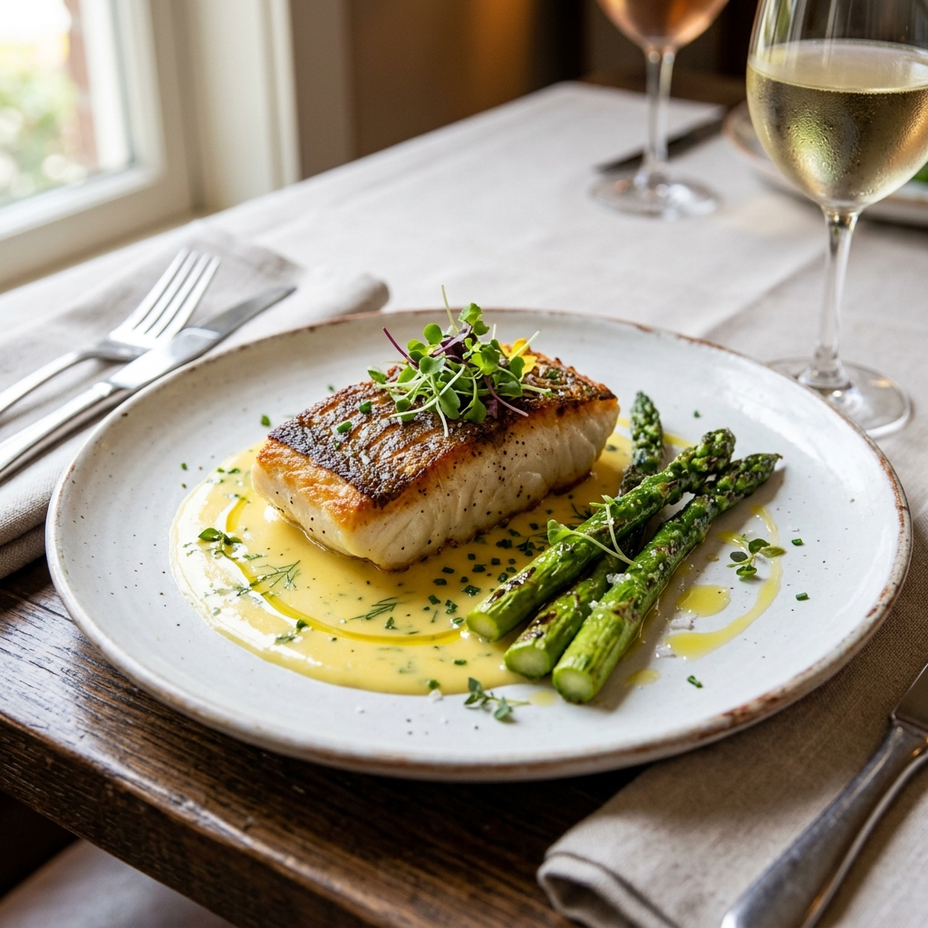 Pan-Seared Sea Bass