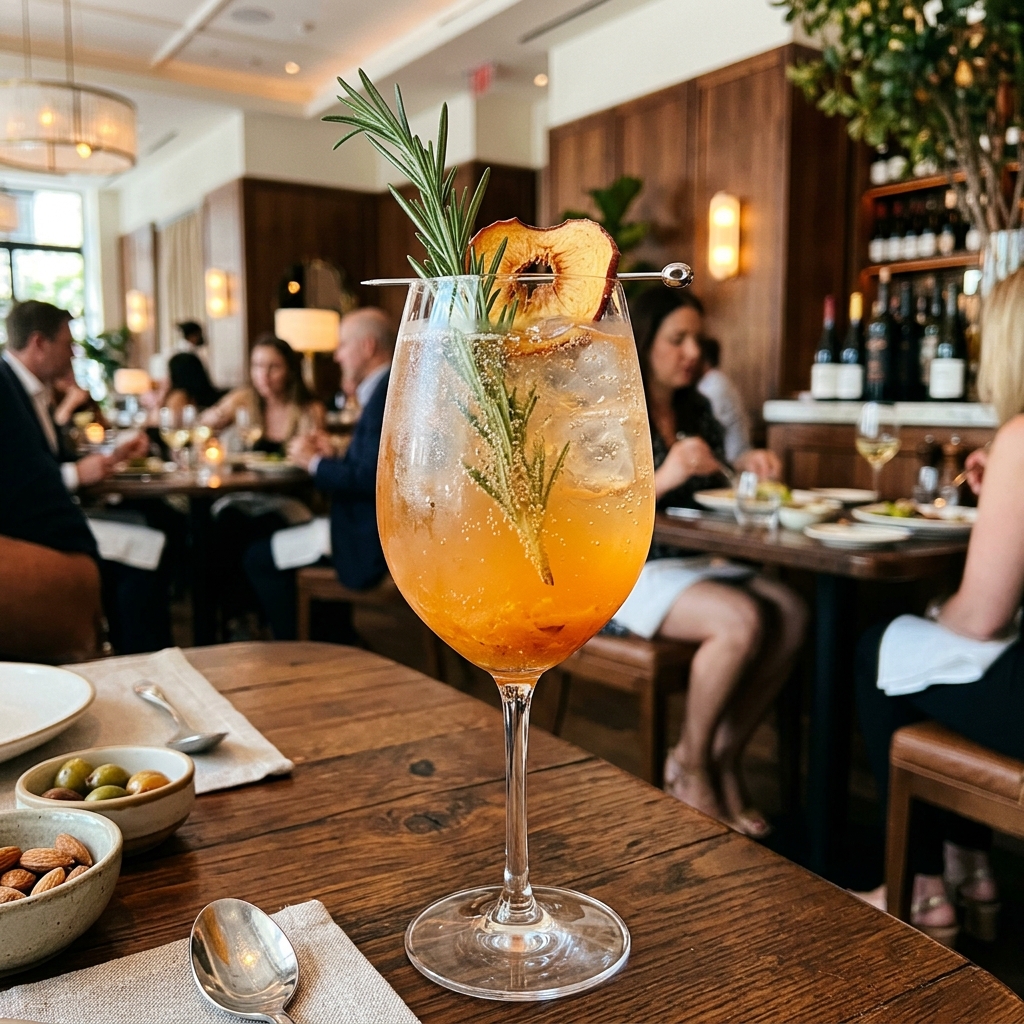 Smoked Peach Spritz